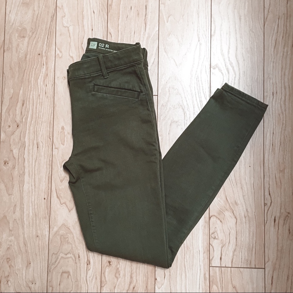 Gap Modern Stretch Skinny Jeans Green Size 2